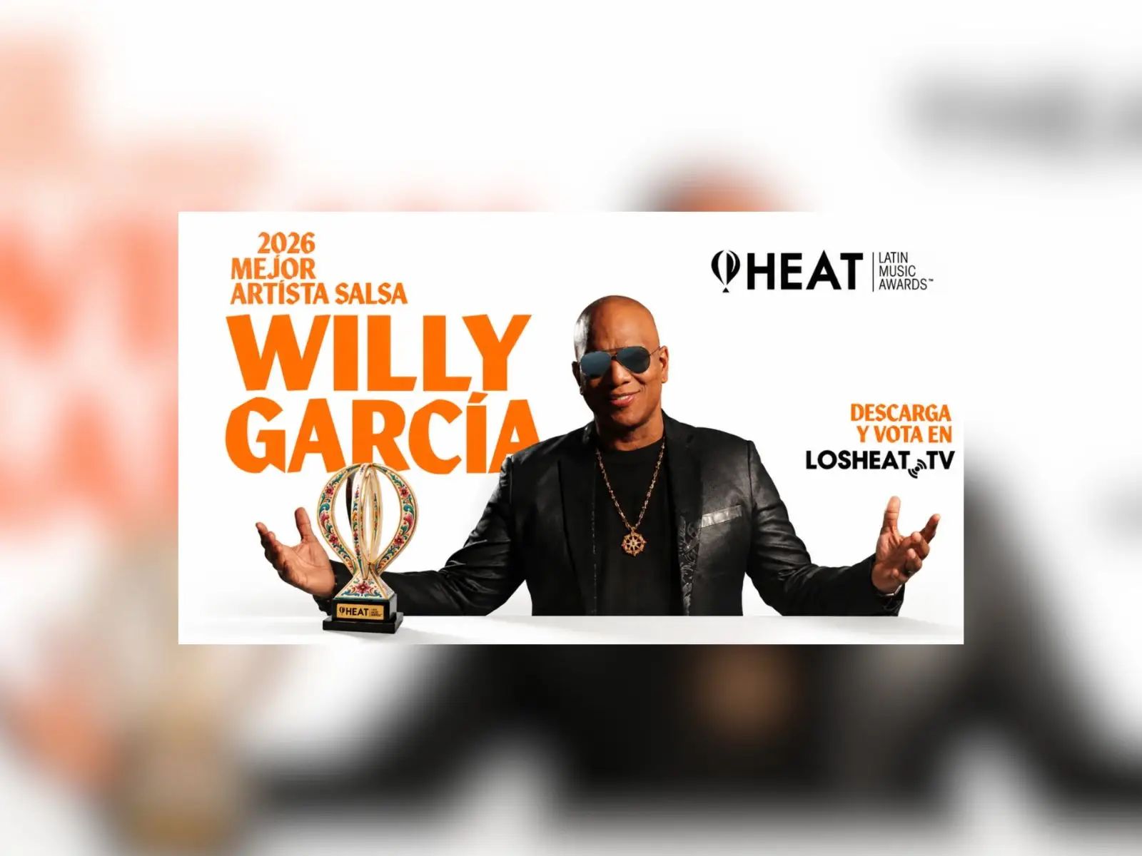 Willy García vuelve a los HEAT Latin Music Awards y celebra una nominación por partida doble