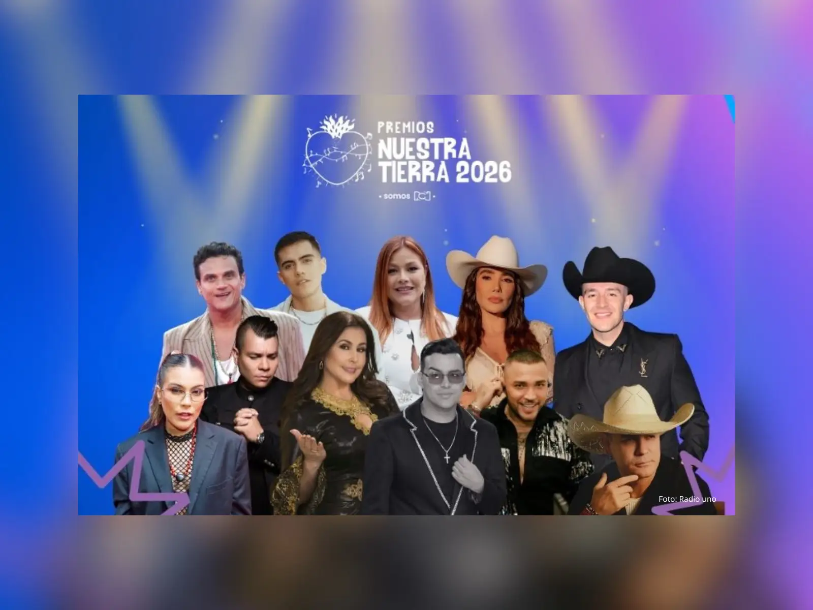 El despecho y el vallenato se toman los Premios Nuestra Tierra 2026: conoce a los nominados