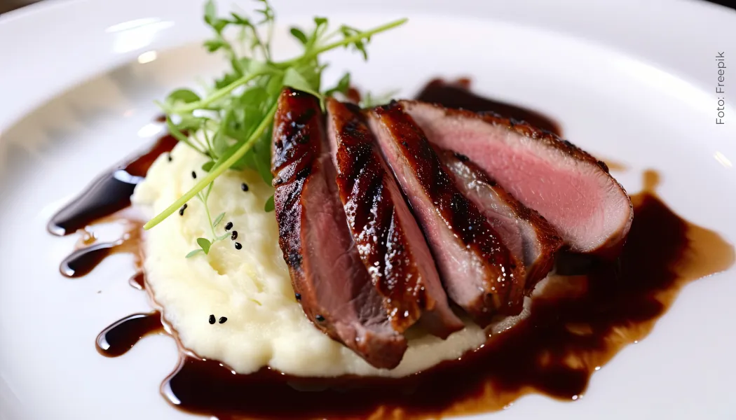 Receta bife ancho con pure y salsa de vino bife ancho con pure