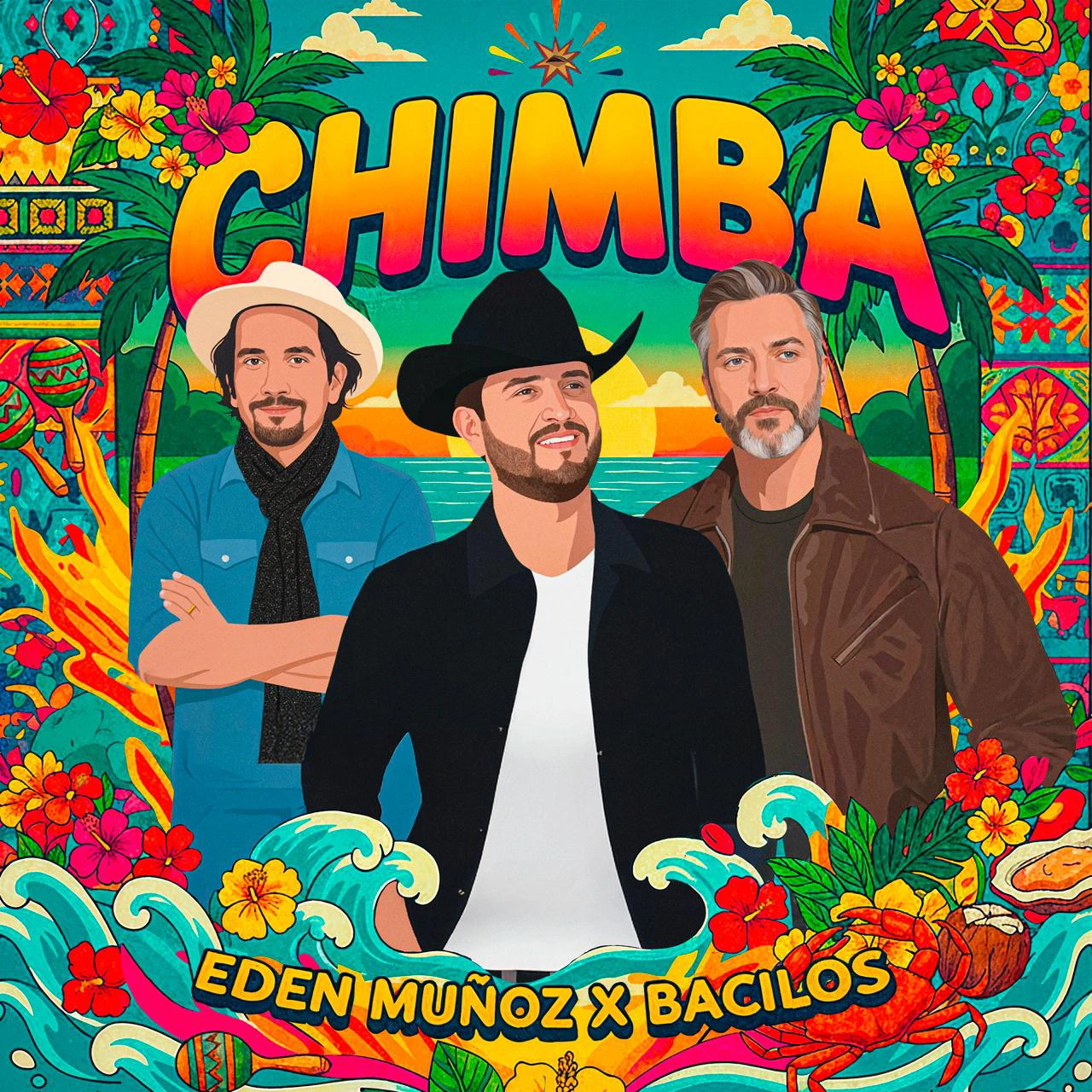 Edén Muñoz y Bacilos lanzan “Chimba”, su nueva colaboración entre tropipop y banda