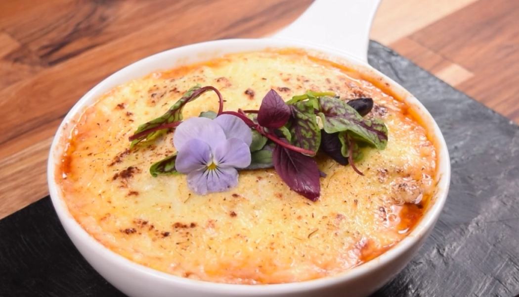 Lasaña de plátano con boloñesa Lasaña de plátano con boloñesa