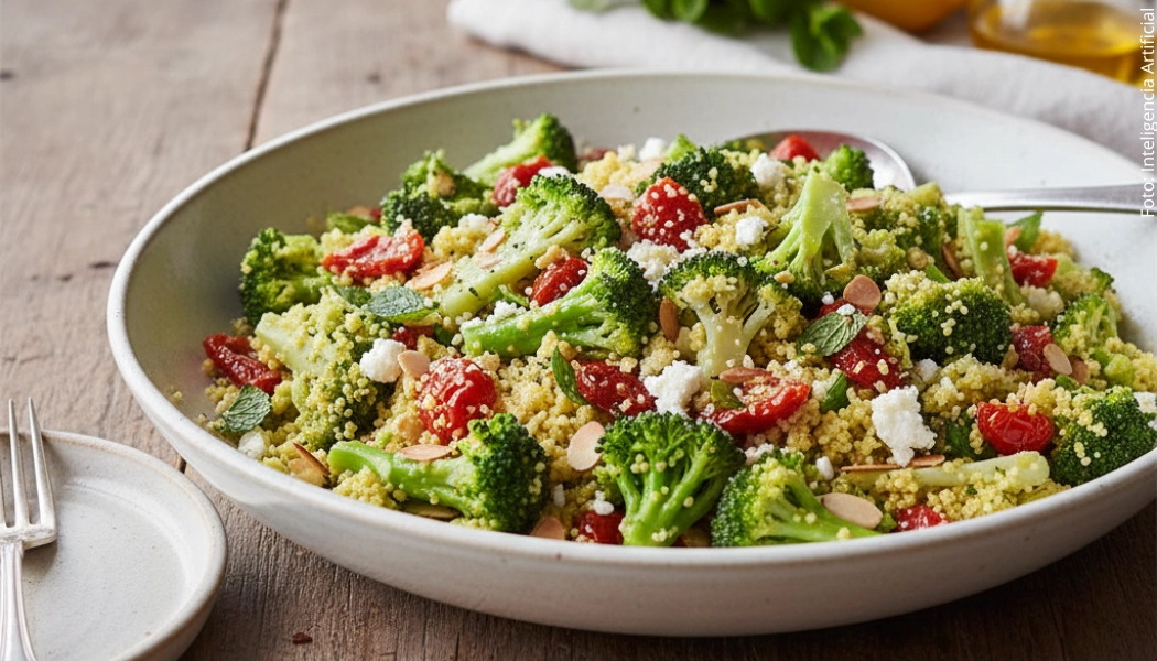 Ensalada de brócoli y couscous