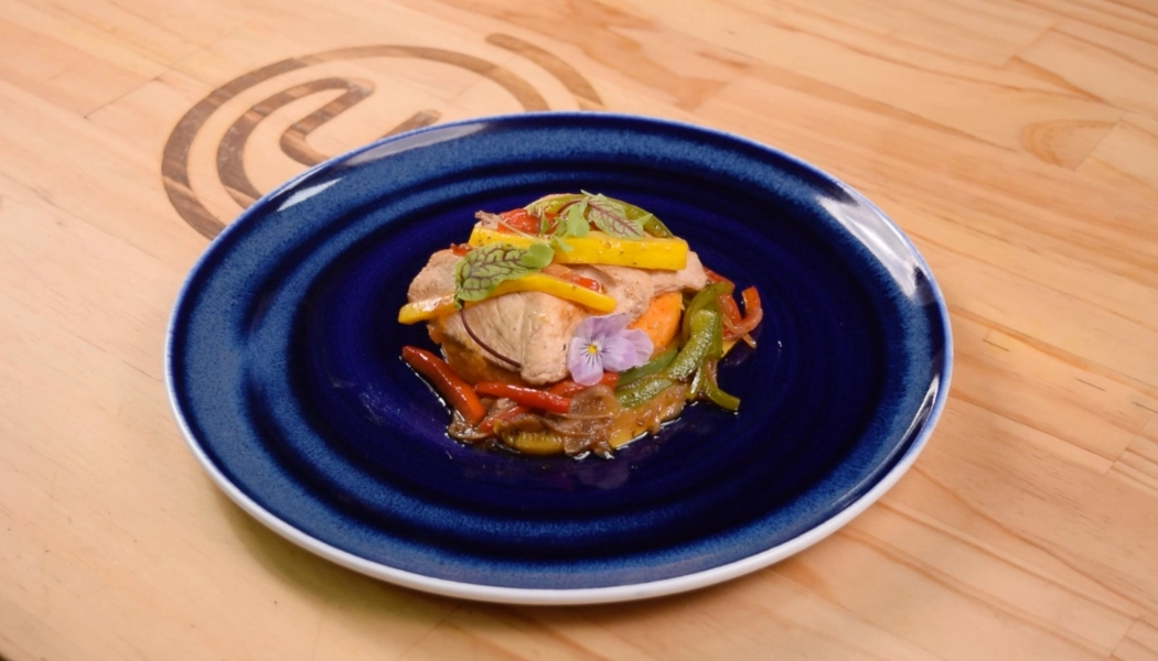 Pato en cama de puré de zanahoria