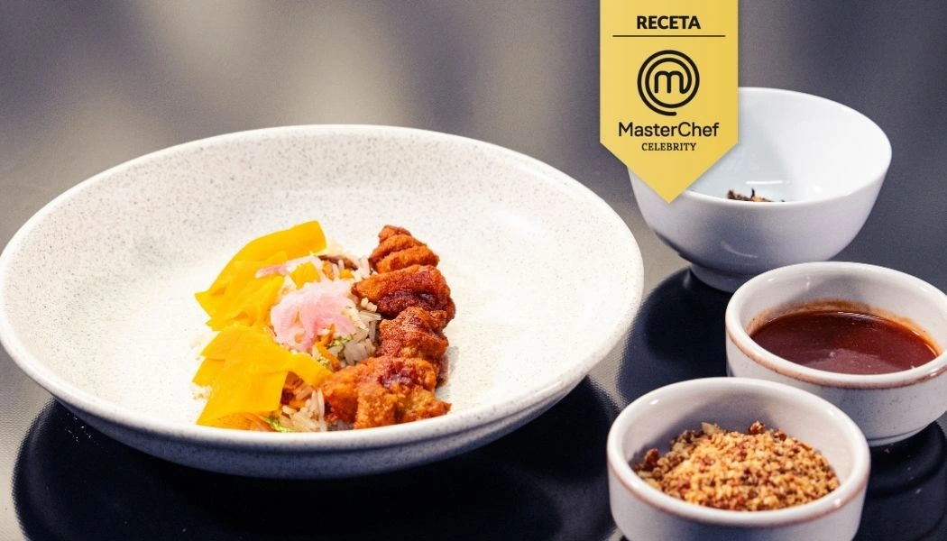 pollo coreano con arroz pollo coreano con arroz