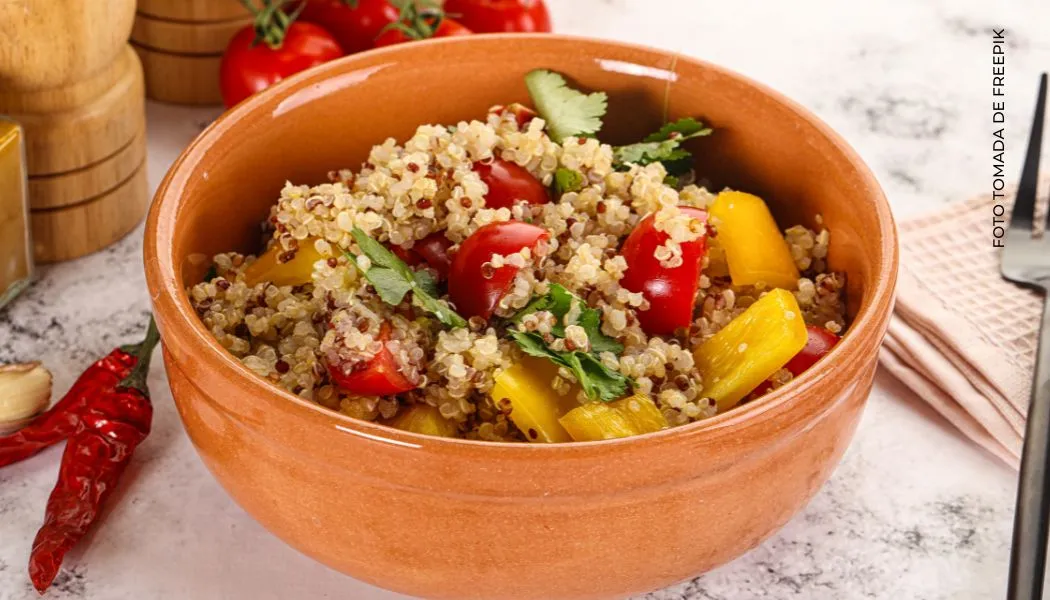Receta guiso de quinoa con vegetales asados