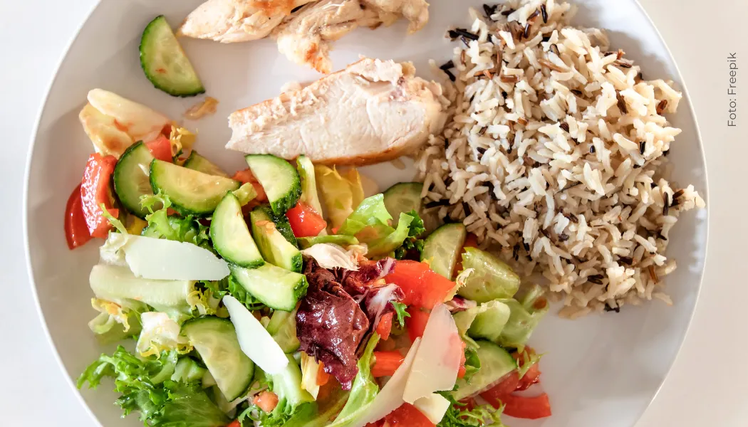 robalo con arroz salvaje